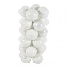 KUGLICA 6CM BIJELA SET 24KOM DKO