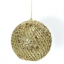 KUGLICA ŠLJOKICE 20CM ZLAT. DKO