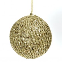 KUGLICA ŠLJOKICE 15CM ZLAT. DKO