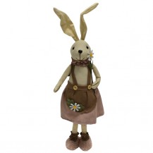 ZEČICA H50CM U ROZA ODJEĆI DKO