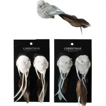 PTICA 14CM NA ŠTIP. SET 2KOM SORT KOOP