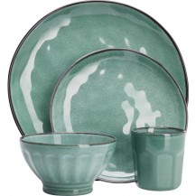 SET POSUĐA ZA 4 OSOBE 16KOM ZEL. KOOP