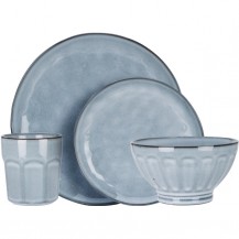 SET POSUĐA ZA 4 OSOBE 16KOM SIVI KOOP