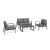 GARNITURA HILDE 4-DJELA ANTRACIT LH32 BIZ