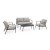 GARNITURA MIRAVET JA60/KHAKI SOFA 4-DJELNA BIZ