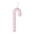 CANDY CANE 33CM ZA OBJ. PINK/BIJ.TIM