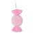 BOMBON 28CM ZA OBJ. PINK/BIJ.TIM