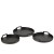 PLADANJ OKRUGLI D45 MET. CRNI JOL