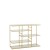 KONZOLA 120X40X91CM MET/STAKLO ZL. JOL