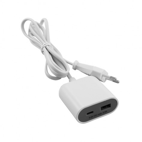 USB PUNJAČ S KABELOM A+C 3,5A 17,5W 1,5M BIJ. COM