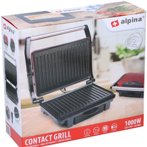ROŠTILJ ELEKTRIČNI ALPINA 1000W EDC