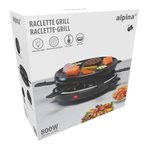 EL.ROŠTILJ RACLETTE GRILL ALPINA EDC