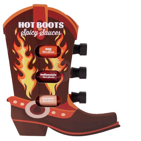 HOT BOOTS SPICY SAUCE 3X45ML KOOP