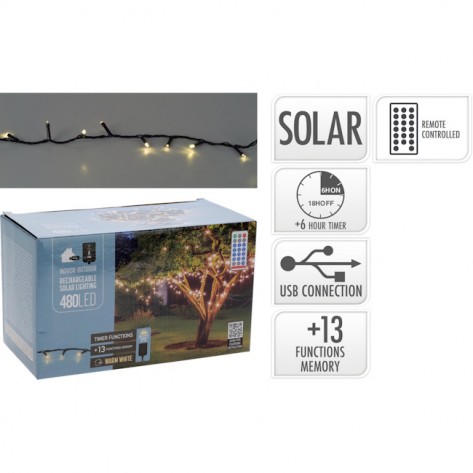 LAMPICE SOLAR BULB 480LED WW KOOP