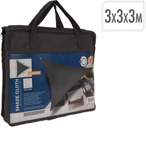 ZAŠTITA OD SUNCA TRIANGLE 3X3X3M SIVA KOOP
