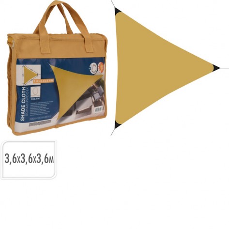 ZAŠTITA OD SUNCA TRIANGLE 3,6X3,6X3,6M OKER KOOP