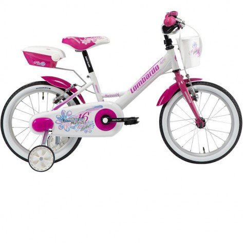 BICIKLA MARIPOSA 16" WHITE/FUCSIA  BIM