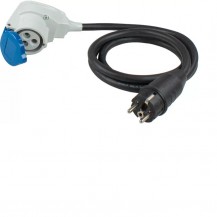 ADAPTER CEE + KUTNA SPOJKA 3 POLNI UTIKAČ BER