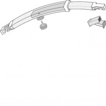 FIAMMA ZATEZNA ŠIPKA RAFTER PRO ZAKRIVLJENA REI