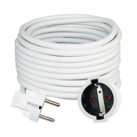 CABLE SCHUKO H05W-F 3G1.5 L=8M WH